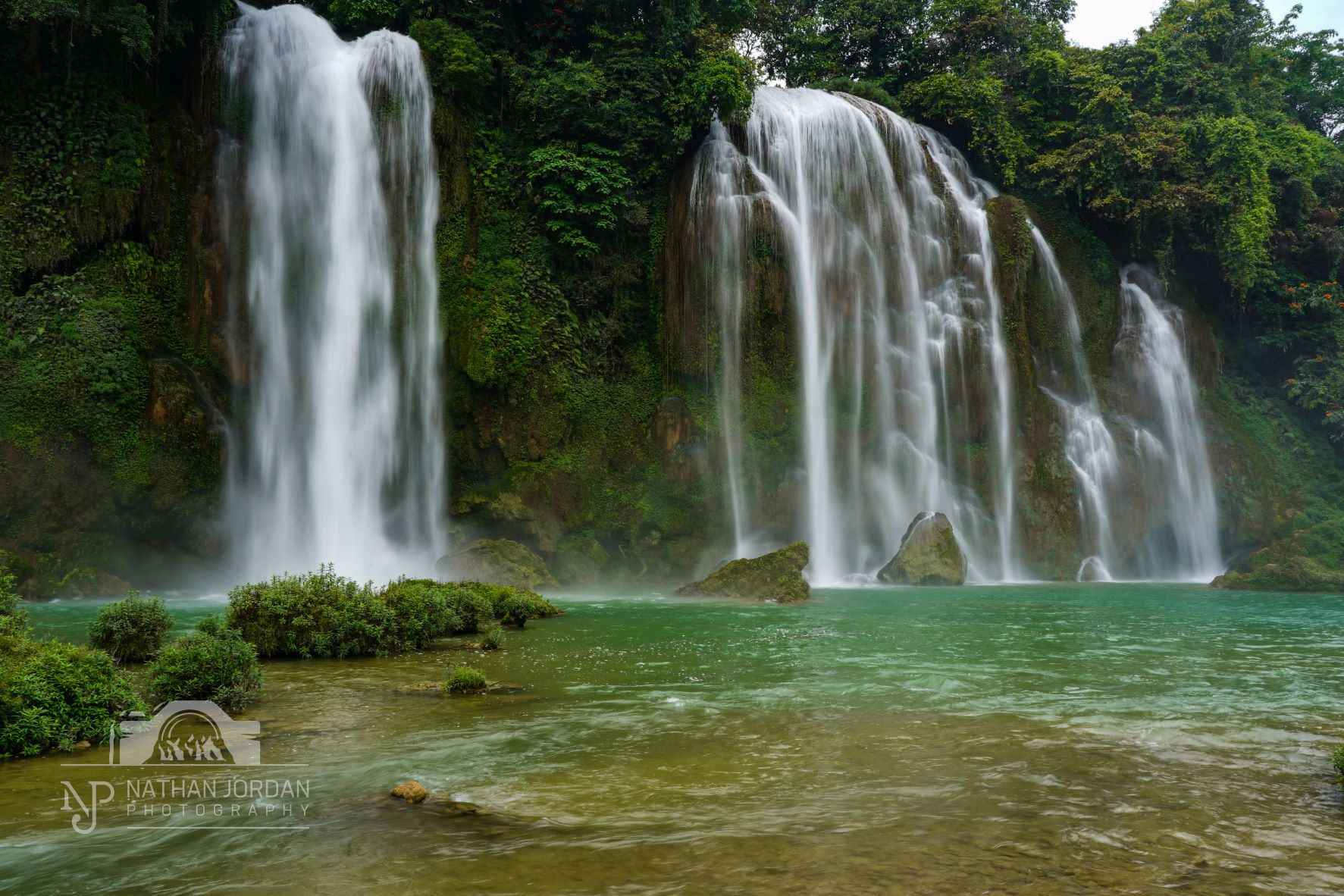 Ban Gioc Falls on Vietnam China Border in Cao Bang Vietnam nathan jordan photography