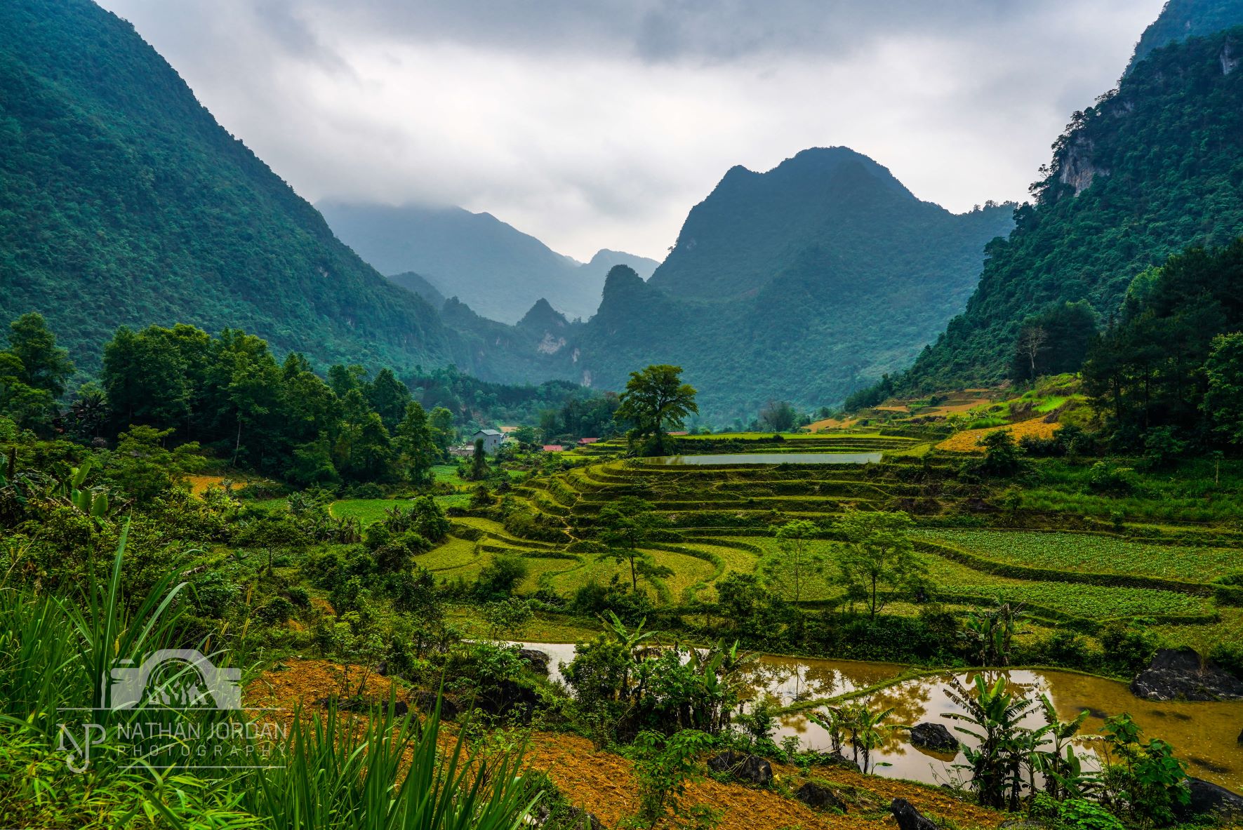Rice Terraces in a gorgeous secluded valley nathan jordan photography